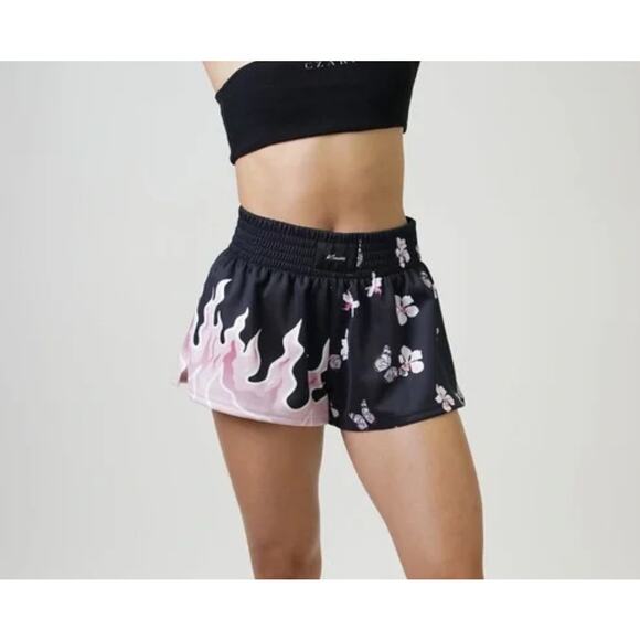 Kinetic Kings Boxing Shorts Butterfly Flames Graphic Butterfire Cyber Pop Medium - Picture 1 of 11
